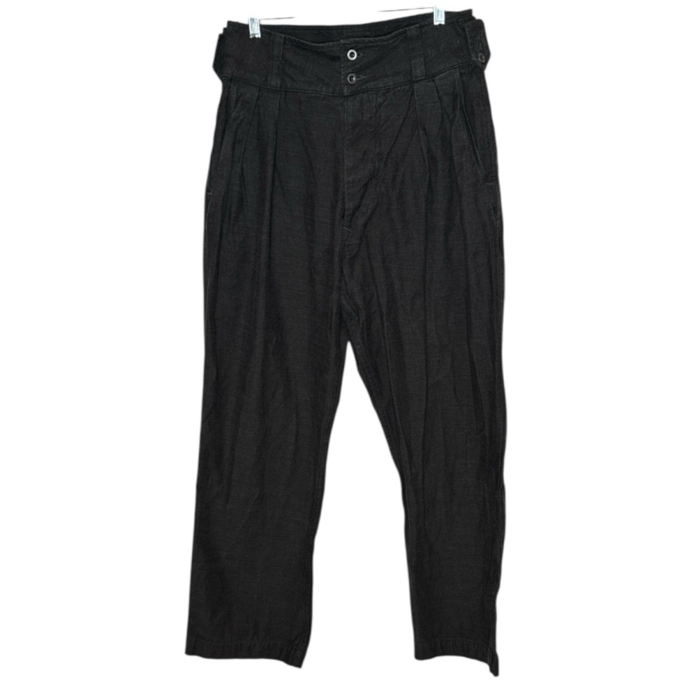 Imogene And Willie Diana Pleated High Rise Straight Black Selvage Denim. Sz 30. - Picture 3 of 13
